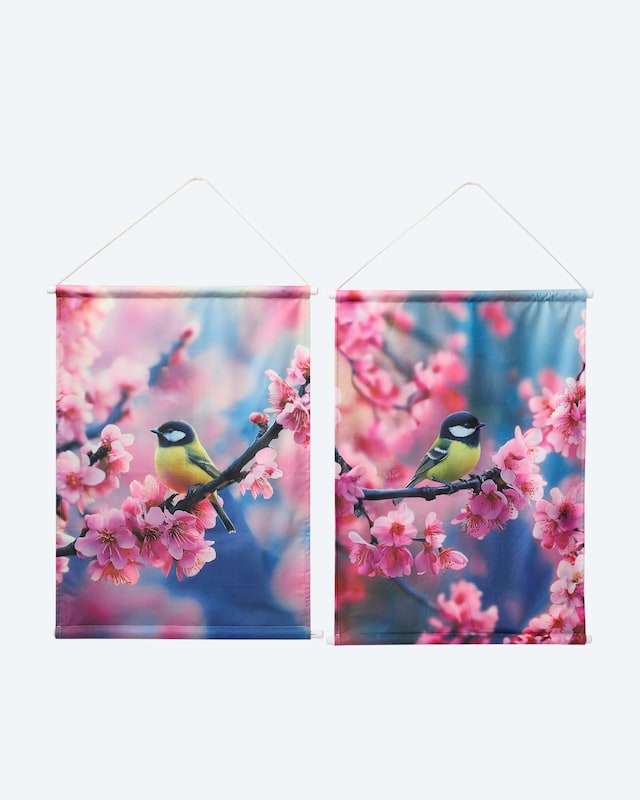 LED-Wandbilder "Vögel", 2lg.