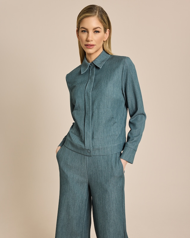 Jacke in Denim Optik