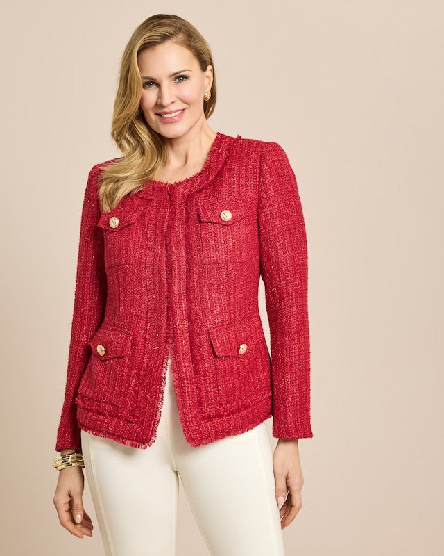 Blazer mit Goldknöpfen