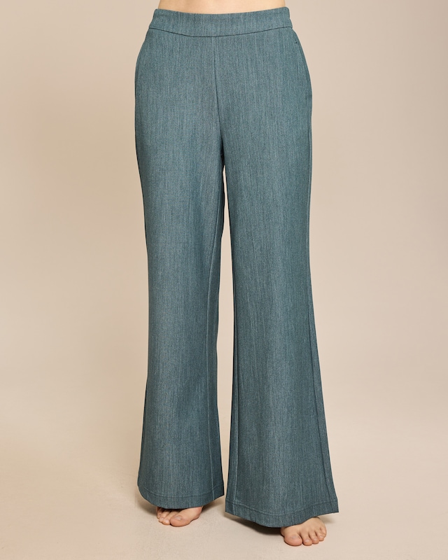 Palazzo Hose in Denim Optik