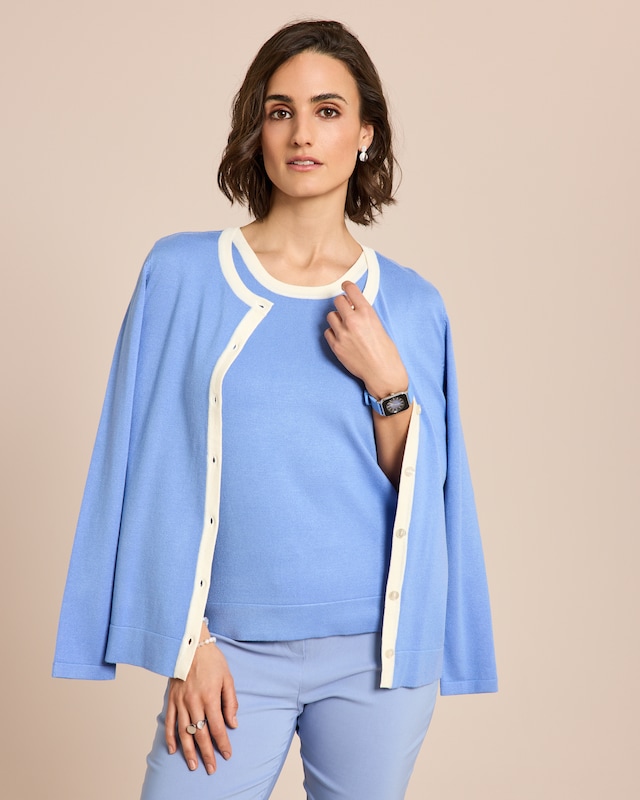 Twin-Set Strickjacke & Top
