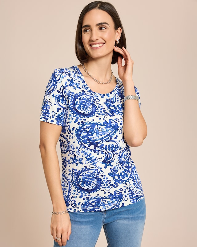 Shirt mit Paisley Druck
