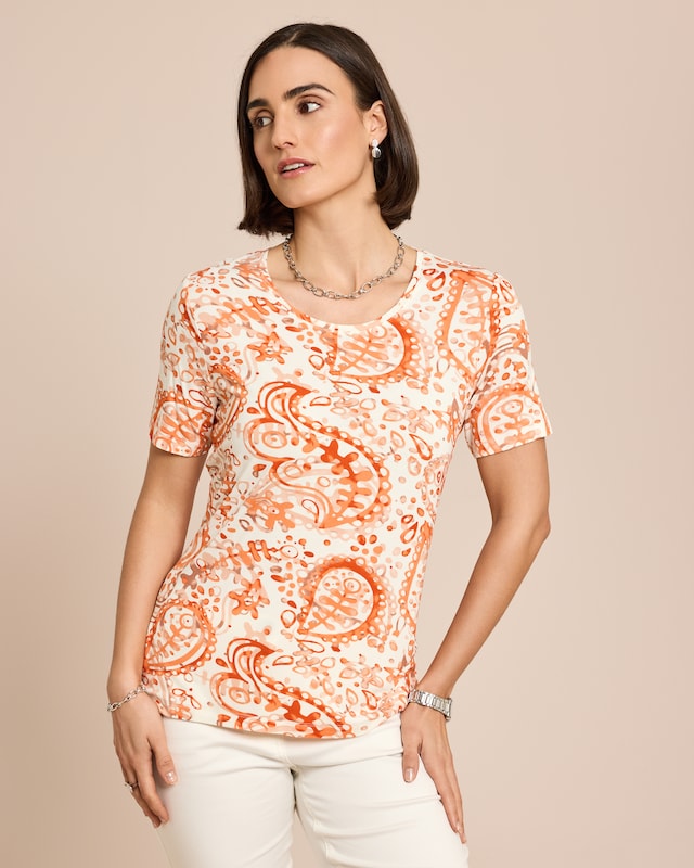 Shirt mit Paisley Druck