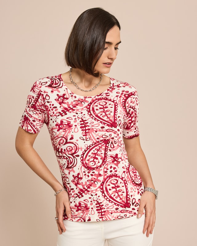 Shirt mit Paisley Druck