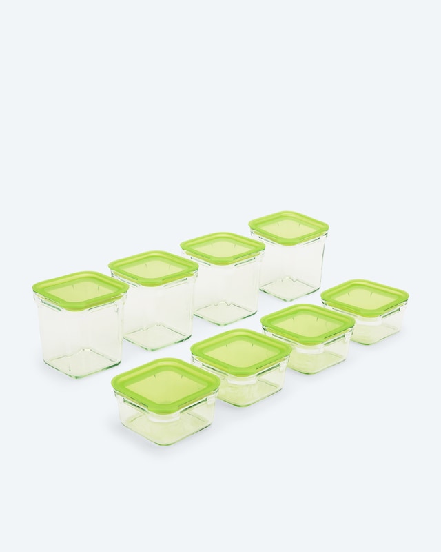 Frischhaltedosen eckig, 8tlg.