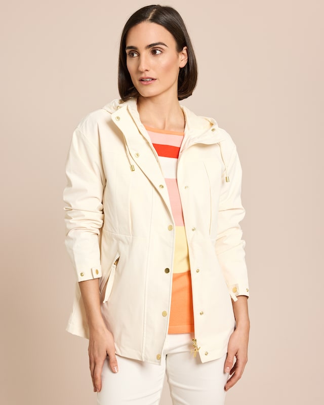 Jacke mit Kapuze und verdecktem Tunnelzug