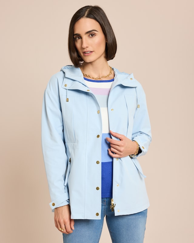 Jacke mit Kapuze und verdecktem Tunnelzug