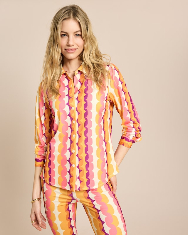 Bluse aus Jersey mit Exklusivdruck