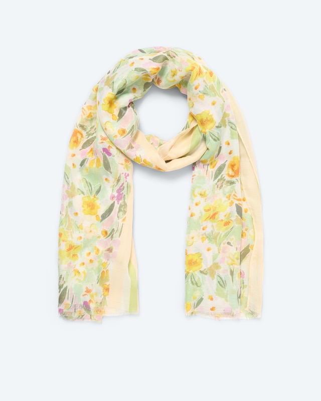 Schal mit Blümchendruck