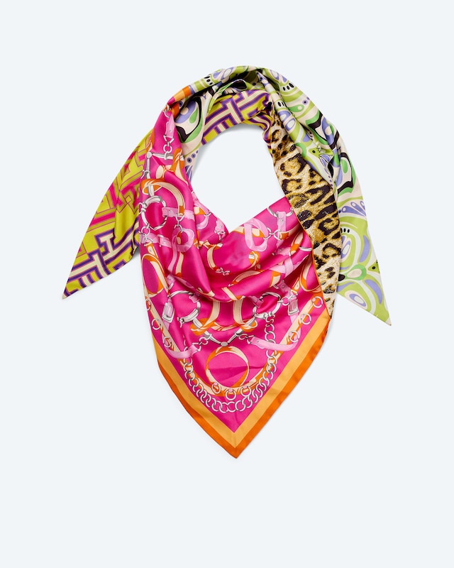 Seidentuch mit Druckmix