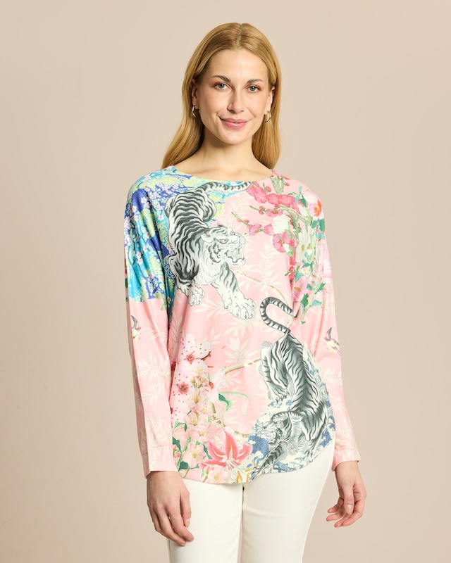 Pullover mit Allover Druck