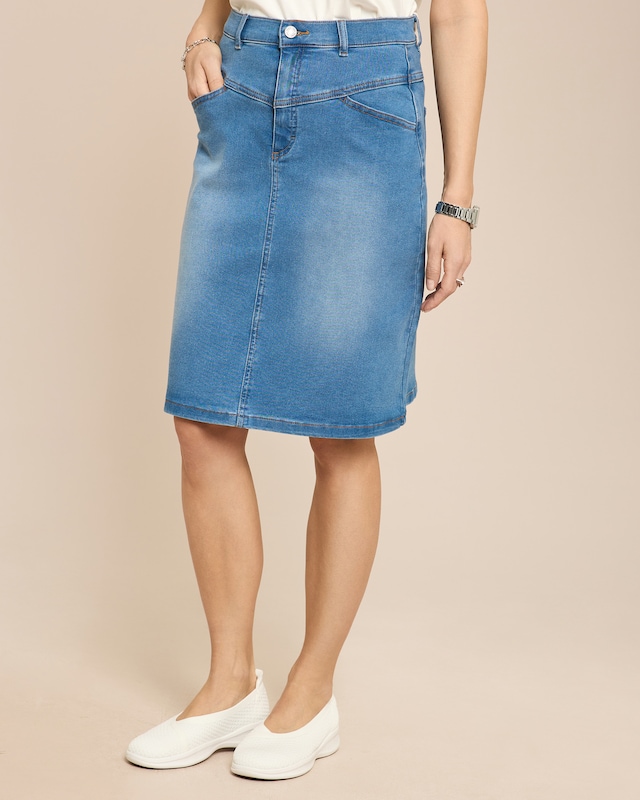Rock aus Denim Super Stretch