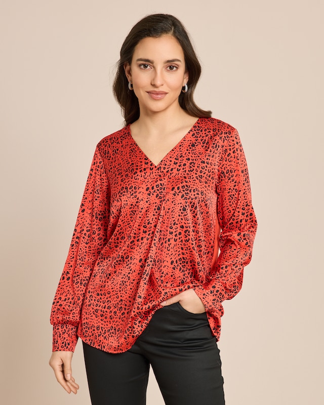 Blusenshirt mit Leodruck