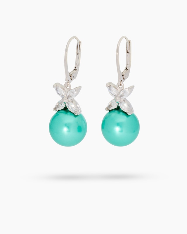 Ohrhänger mit Muschelkernperlen 12 mm