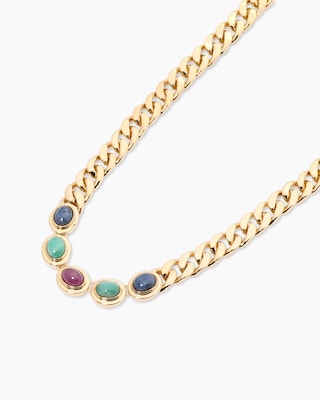 Produktabbildung 1 für Collier mit Multi-Edelsteinen