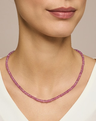 Produktabbildung 4 für Collier mit rosa Saphir