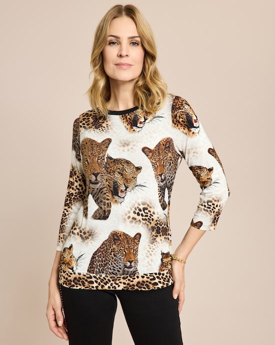 Produktabbildung für Shirt mit Leopardenprint