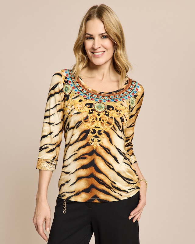 Shirt mit Tigerprint