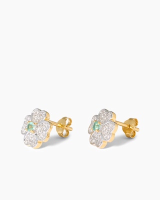 Produktabbildung 2 für Ohrstecker mit Smaragd