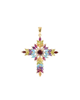 Produktabbildung 1 für Anhänger mit Multi-Edelsteinen