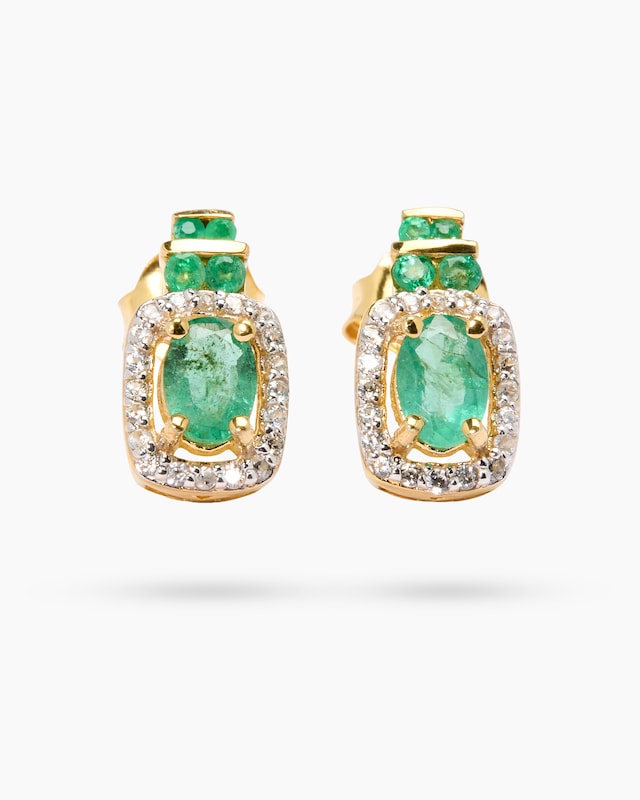 Ohrstecker mit Smaragd