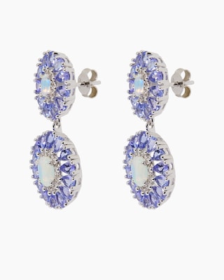 Produktabbildung 3 für Ohrstecker mit Tansanit und Opal