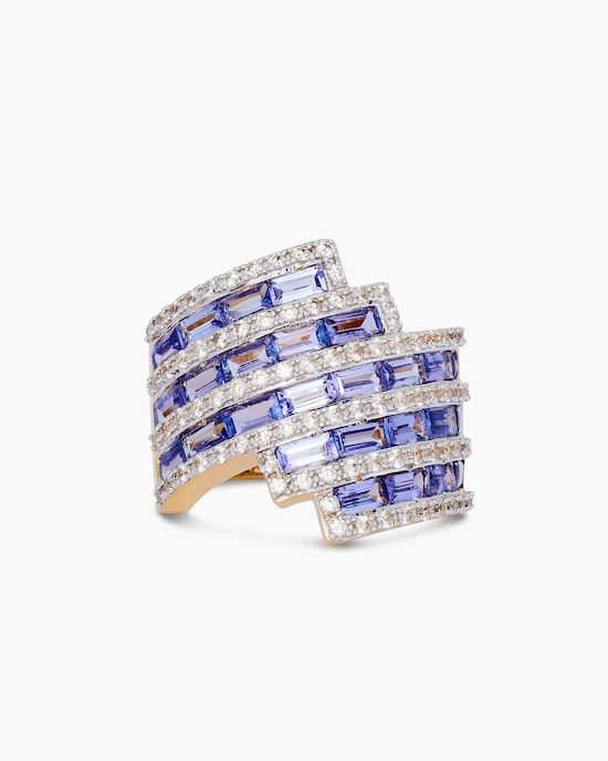 Produktabbildung für Ring mit Tansanit AAA & Zirkon