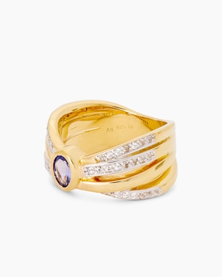 Produktabbildung 2 für Ring mit Tansanit AAA+ & Zirkon