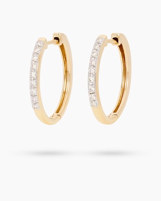 Produktabbildung 1 für Creolen mit Diamant ca. 0,20 ct