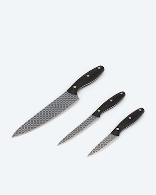 Produktabbildung 1 für Messer-Set "Waben", 3tlg.