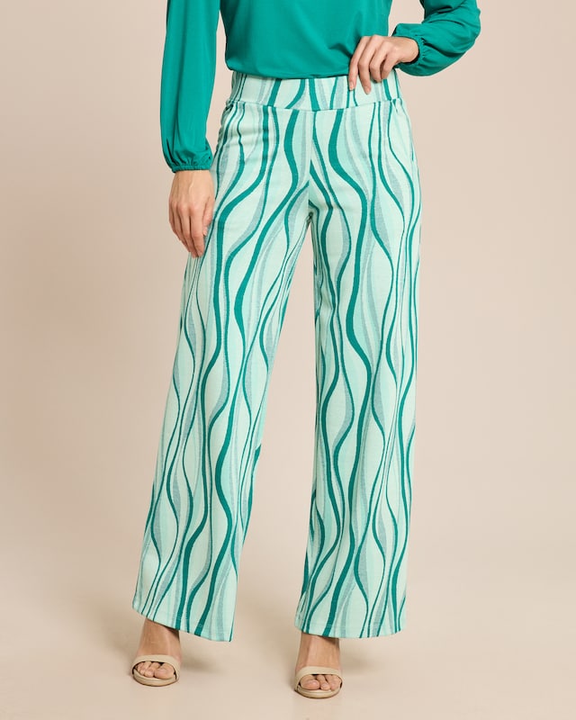 Jacquardhose in grafischem Design