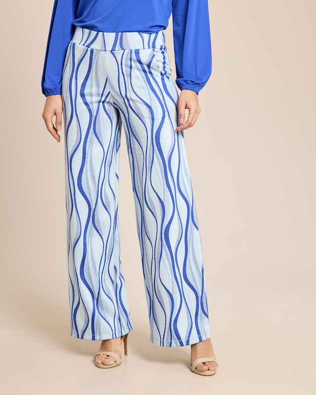 Jacquardhose in grafischem Design