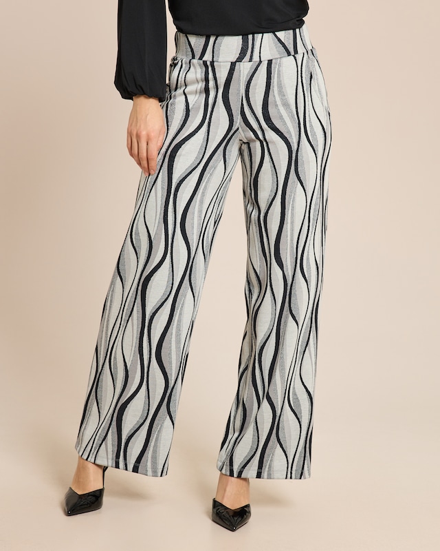 Jacquardhose in grafischem Design