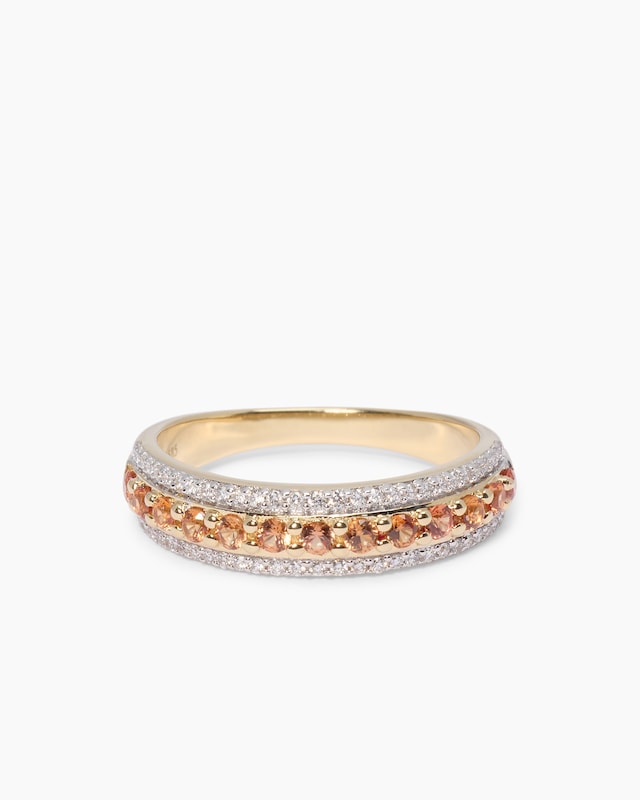Ring mit Saphir & Brillanten