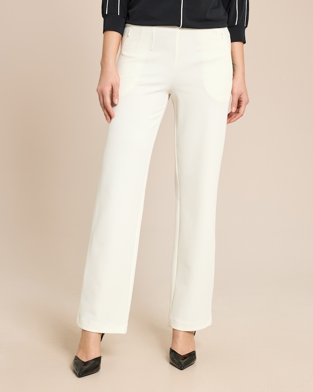 Marlenehose Waffelpique-Optik