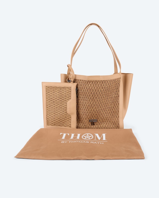 Shopper in Strohoptik