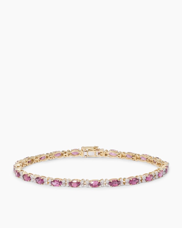 Armband mit Malawi Granat & Brillanten