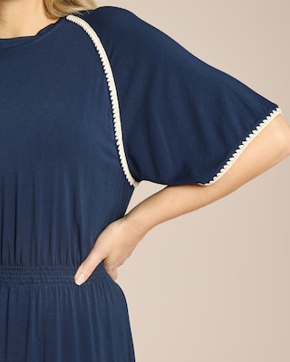 Produktabbildung 4 für Kleid mit Stickerei an Kanten