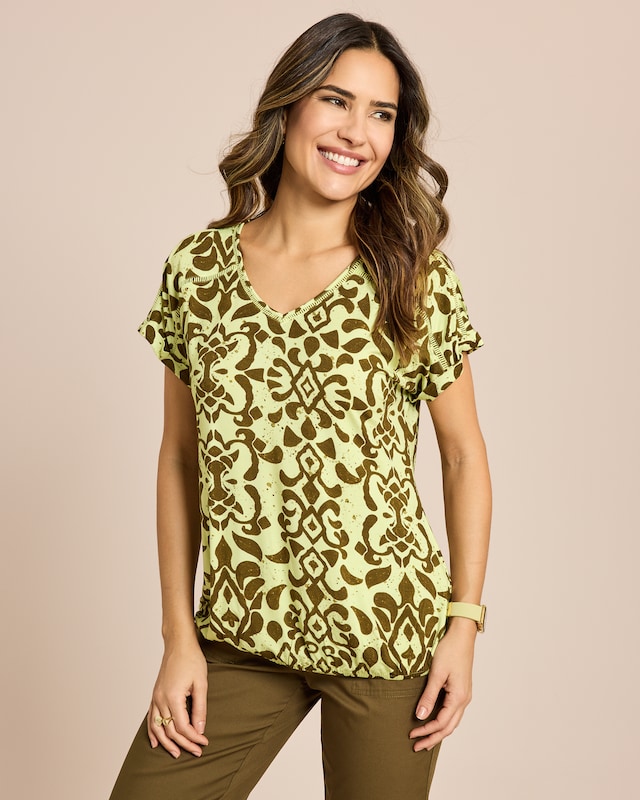 Shirt mit Ornamental Druck