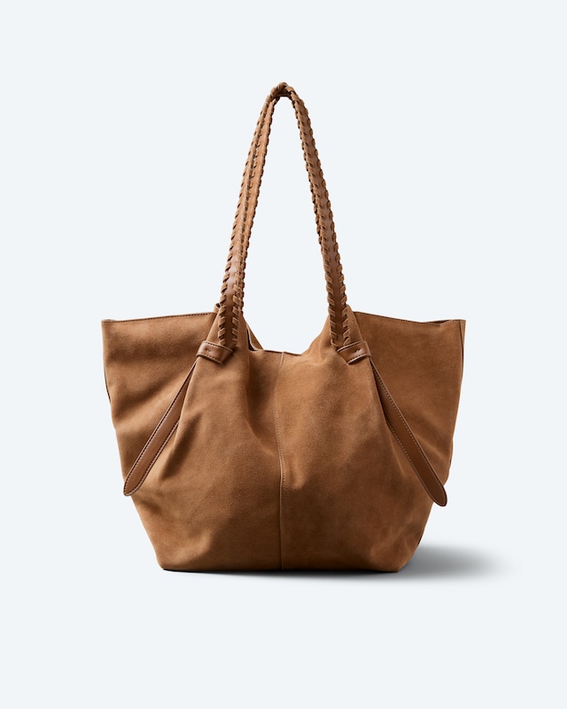 Echt-Veloursleder Shopper