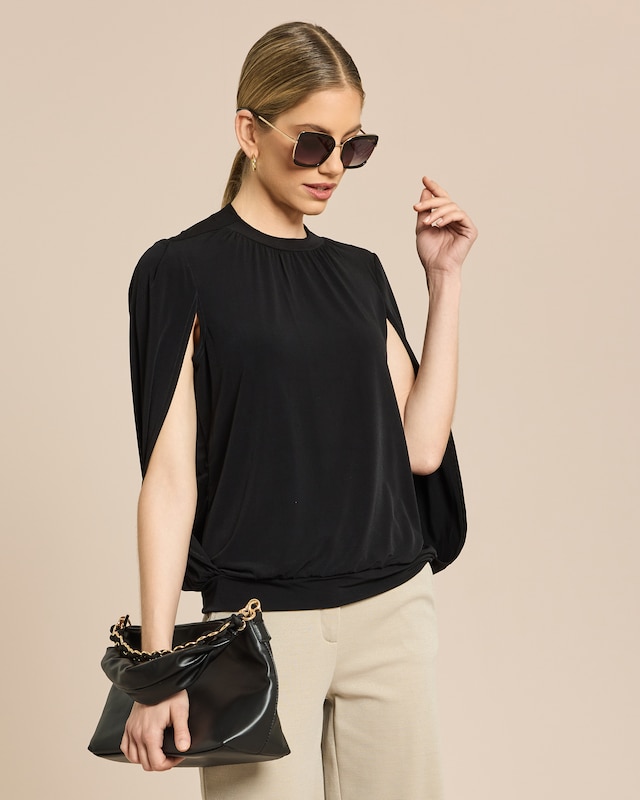 Shirt mit Drapierung