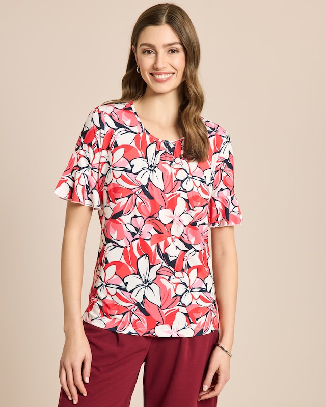 Shirt mit Blumendruck