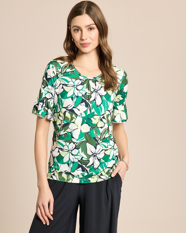 Shirt mit Blumendruck