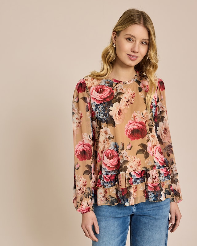 Shirtbluse mit Druck