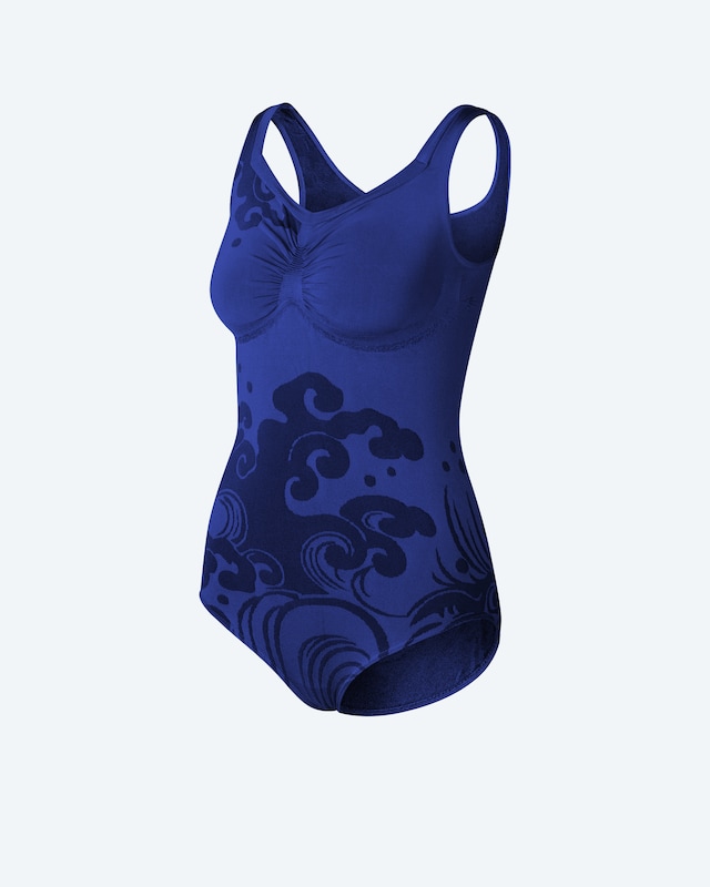 Badeanzug Waves mit Carree-Ausschnitt