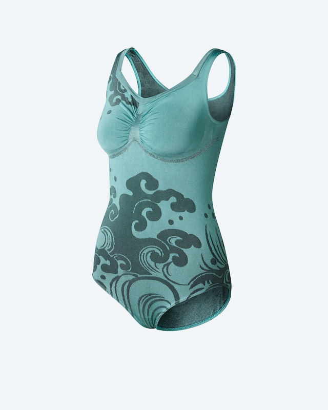 Badeanzug Waves mit Carree-Ausschnitt