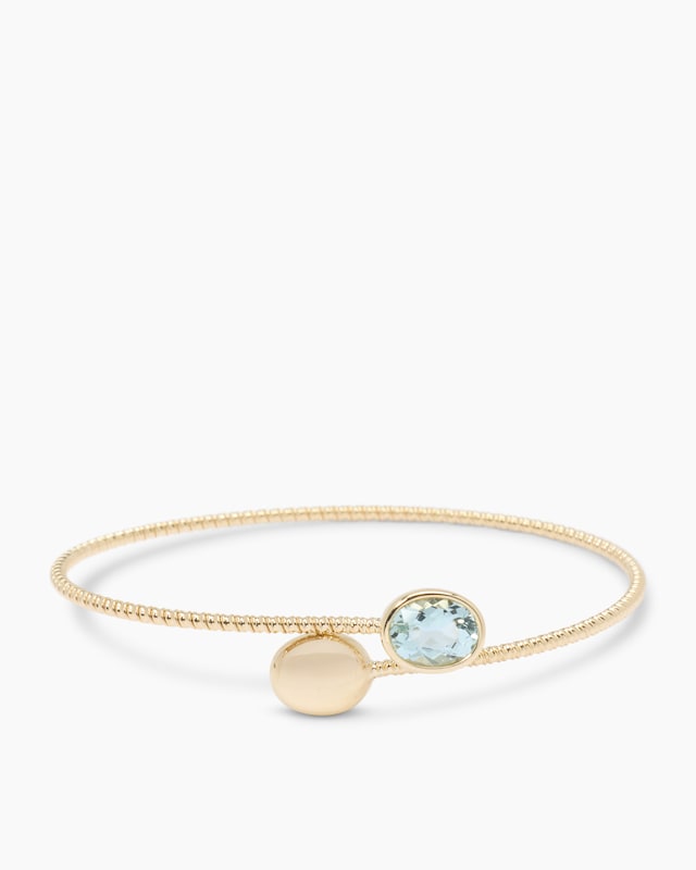 Armreif mit Santa Maria Aquamarin