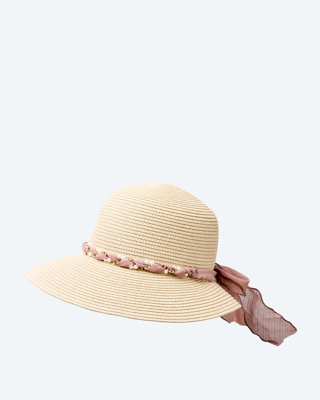 Sonnenhut mit Band-Dekoration