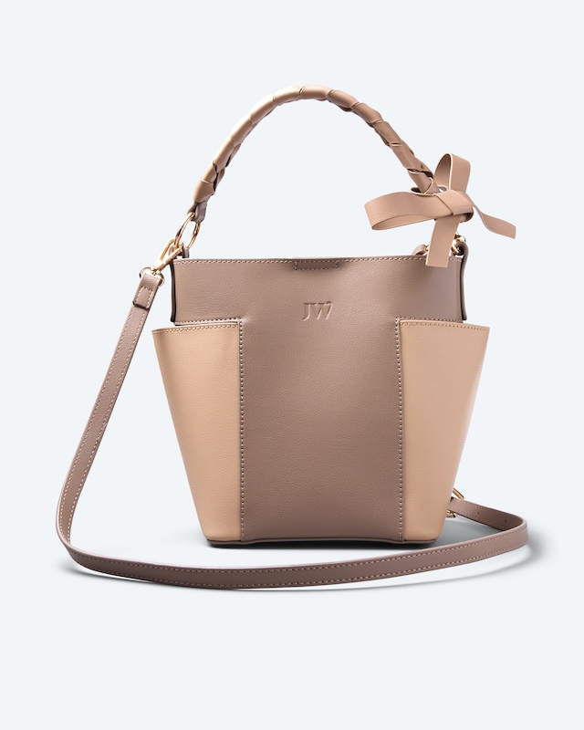 Kurzgrifftasche mit Flechtgriff