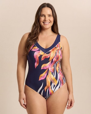 Produktabbildung 2 für Badeanzug Animal Leaves